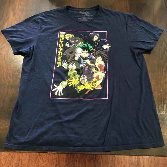 MY HERO ACADEMIA Funimation Hero Group NAVY T-shirt XL AnimeCharacters FUN cool - Picture 3 of 9